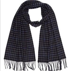 Stewart of Scotland Men’s Scarf NWT Preppy England Fashion Acrylic & Fringe Trim